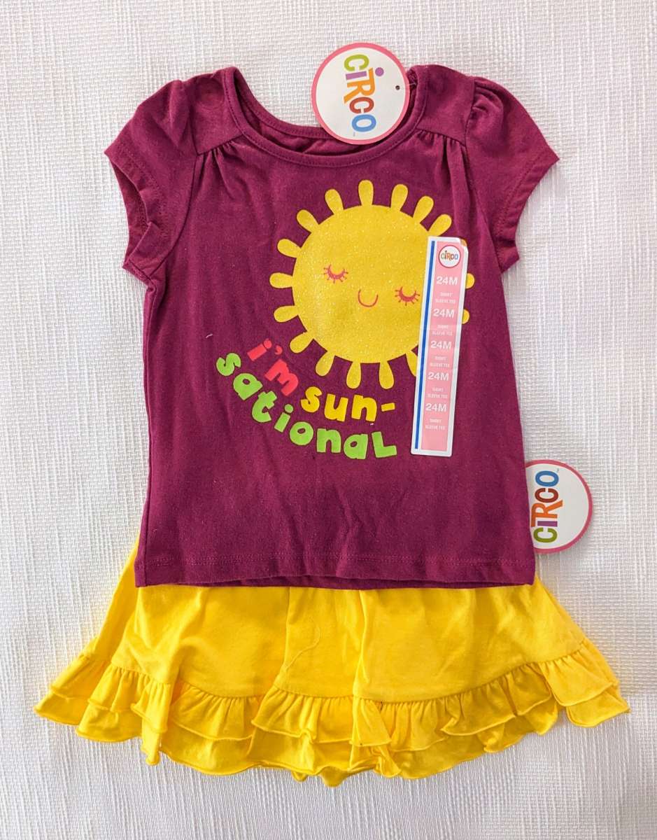 Two pcs Girl Skirt Set