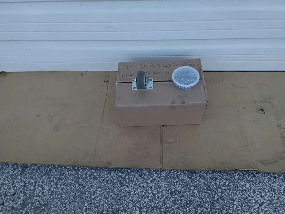 Nice Heavy Duty Caster Wheels 24 and with Hardware Like New