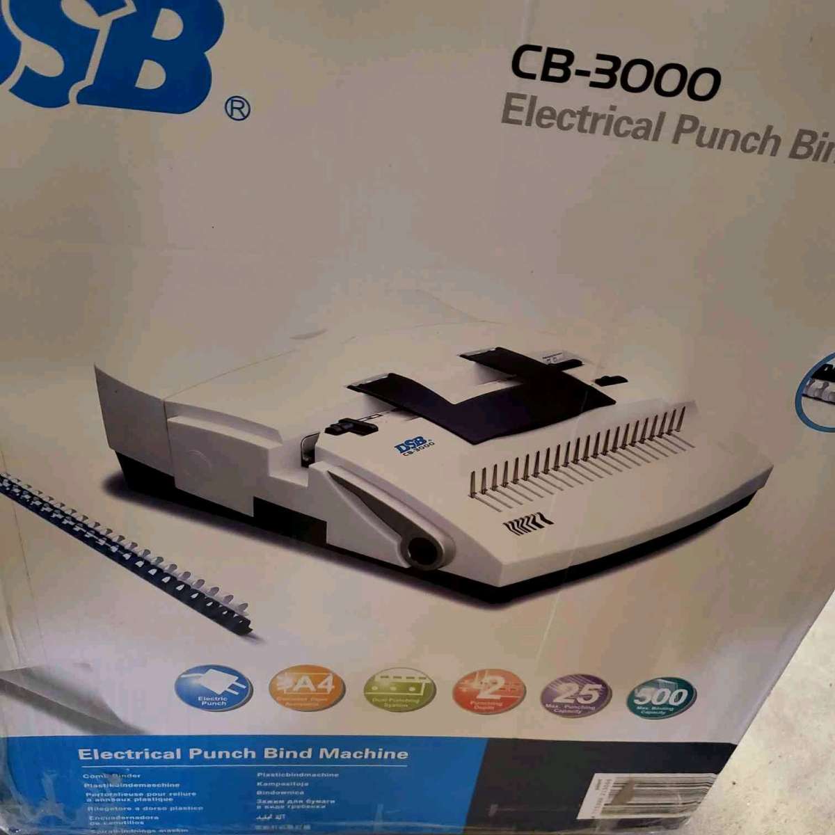 Electric Comb Punch Binding Machine  CB3000  DSB  RRR Home