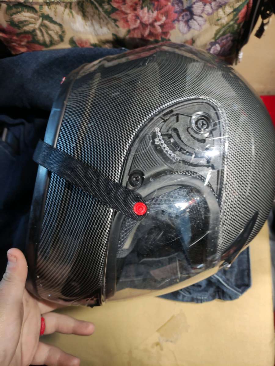 small motorcycle helmet with visor