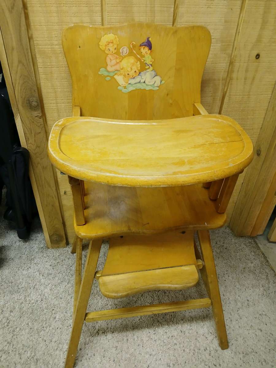 antique high chair