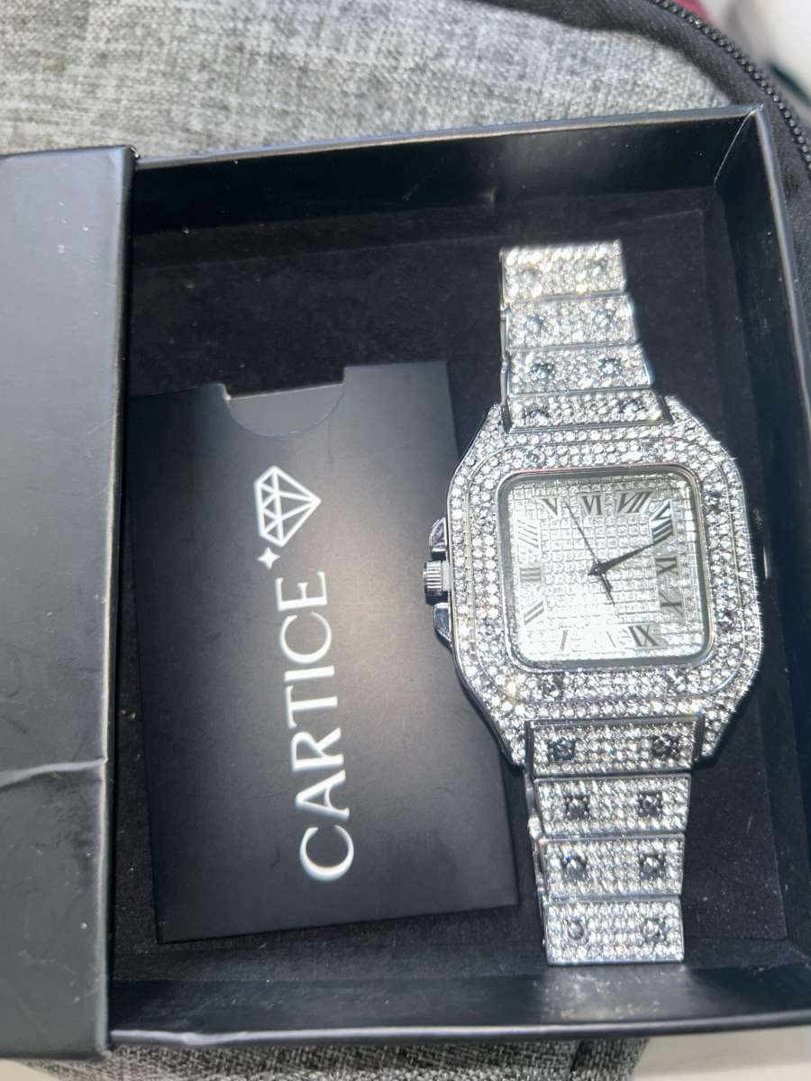 Cartier Galbee Stainless Steel Diamond Watch 24mm