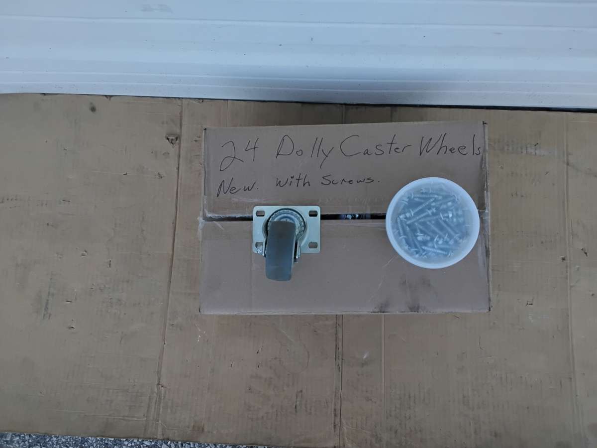 Nice Heavy Duty Caster Wheels 24 and with Hardware Like New