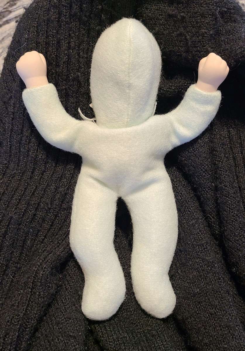 1980 OOAK Vintage SoftBody 7 Porcelain Sleeping Baby Doll  R