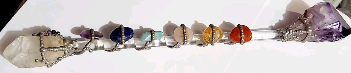 handmade chakra wand healing