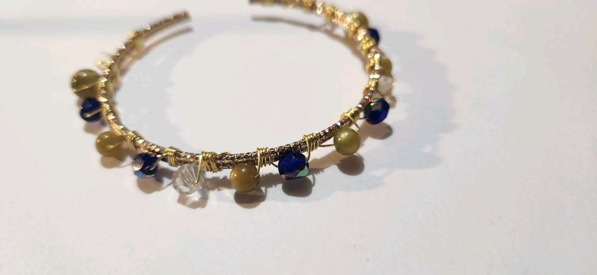 handmade wire wrapped bracelet