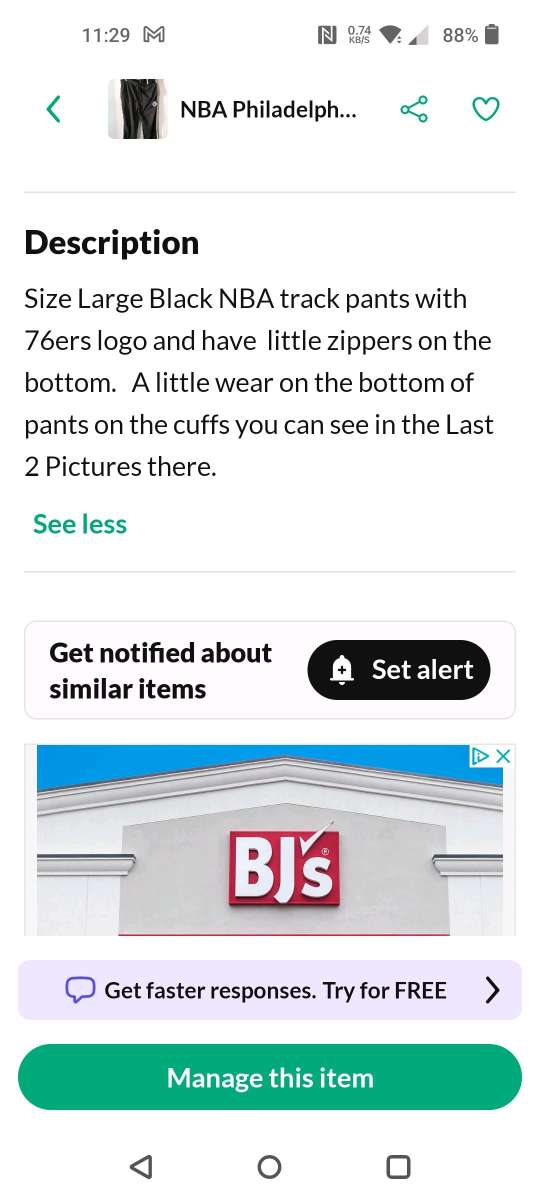 Philadelphia 76ers Track Pants