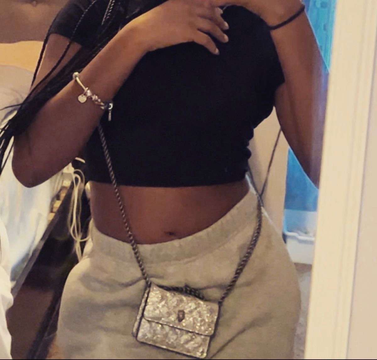 Kurt Geiger Micro Purse message before buying