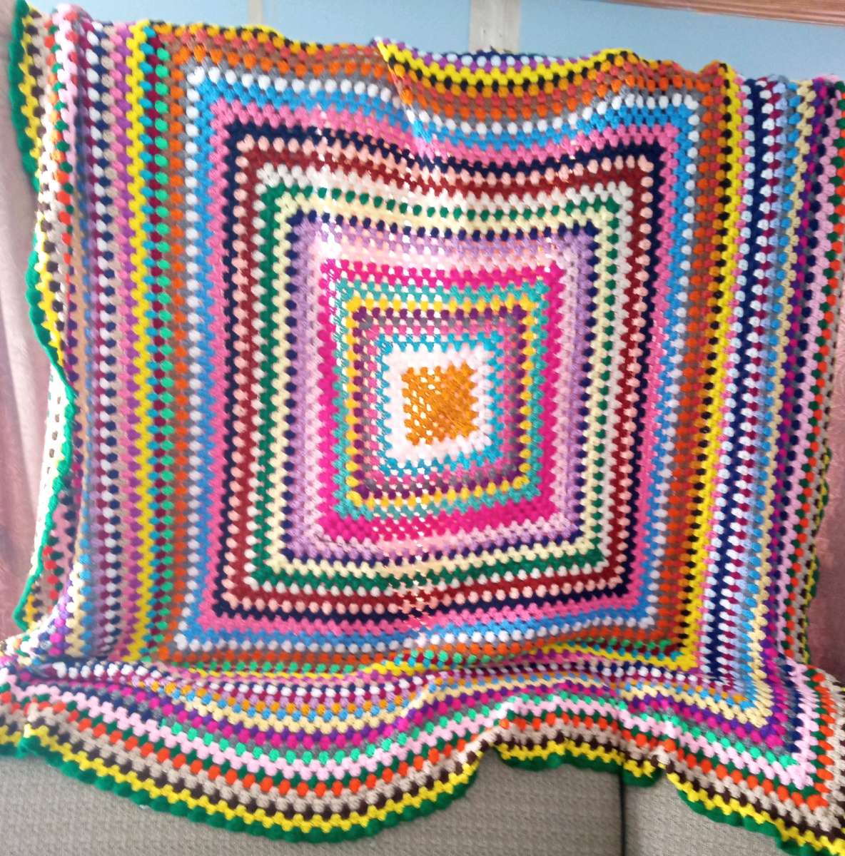 crochet blanket throw