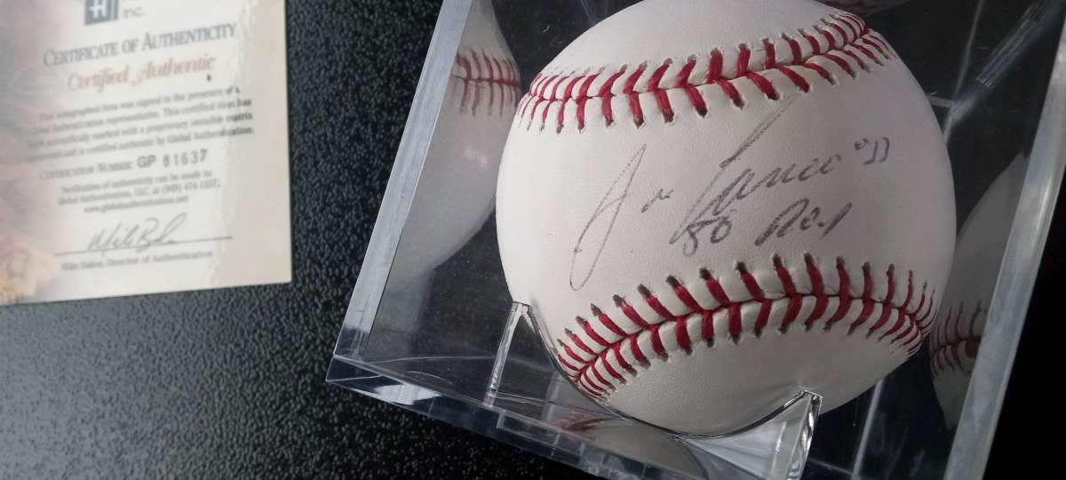 baseball signed by Jose Canseco with coa