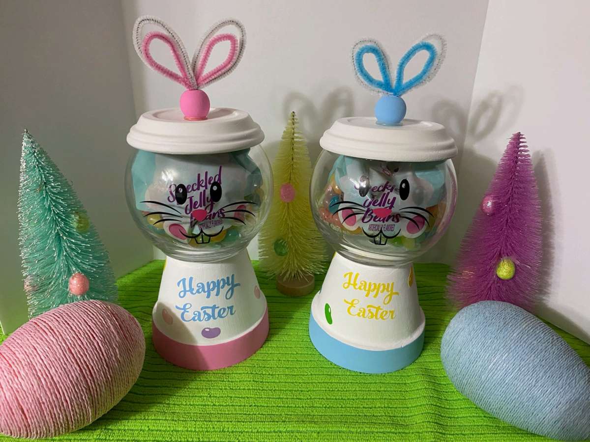 Homemade Easter jars