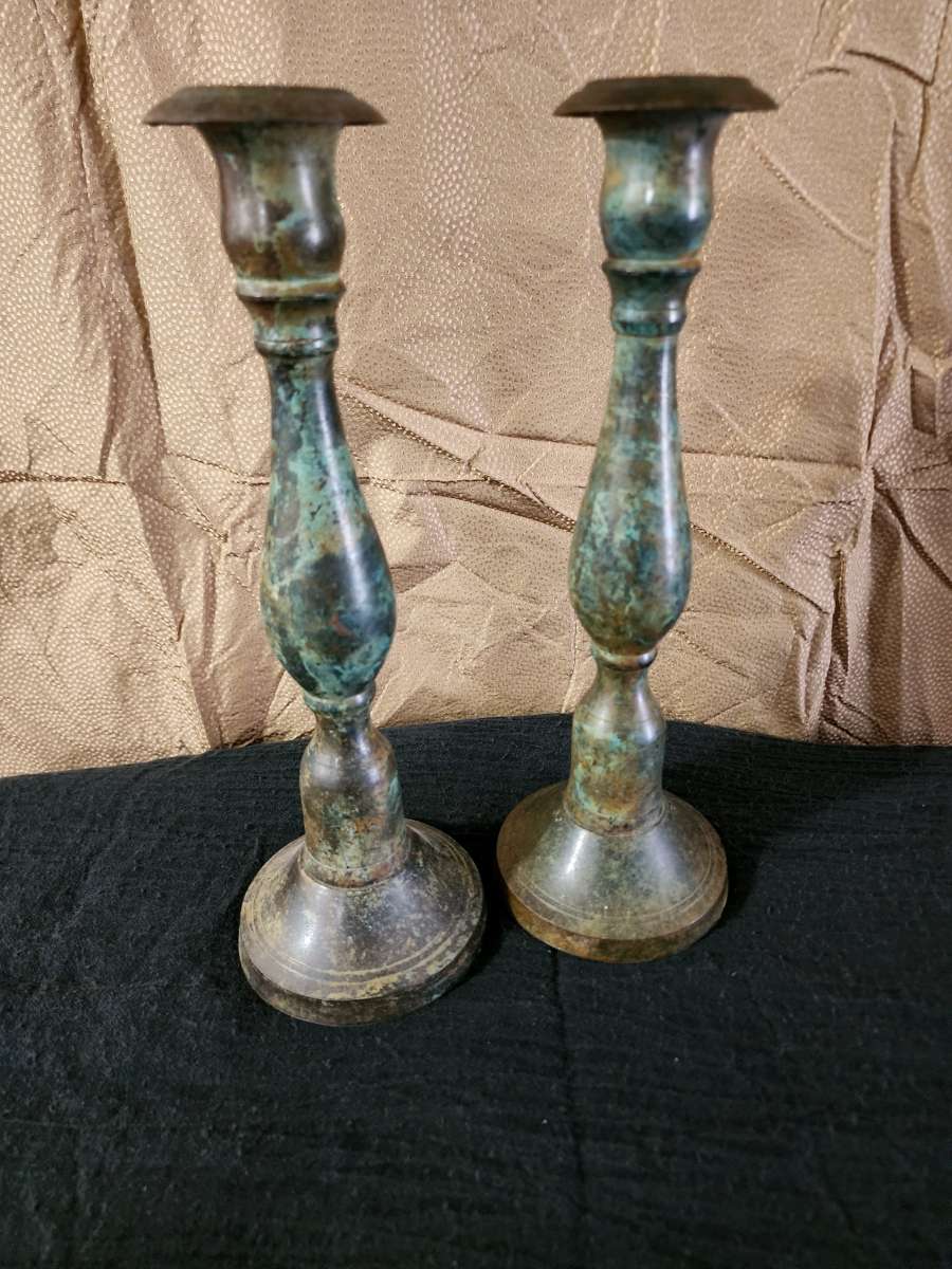 Brass candle sticks