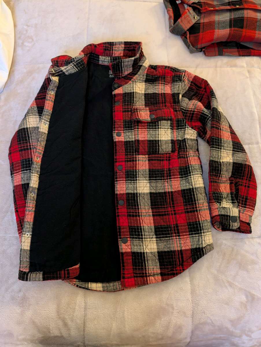 Youth LXL Flannel L  Flannel button up coatXL Bundle