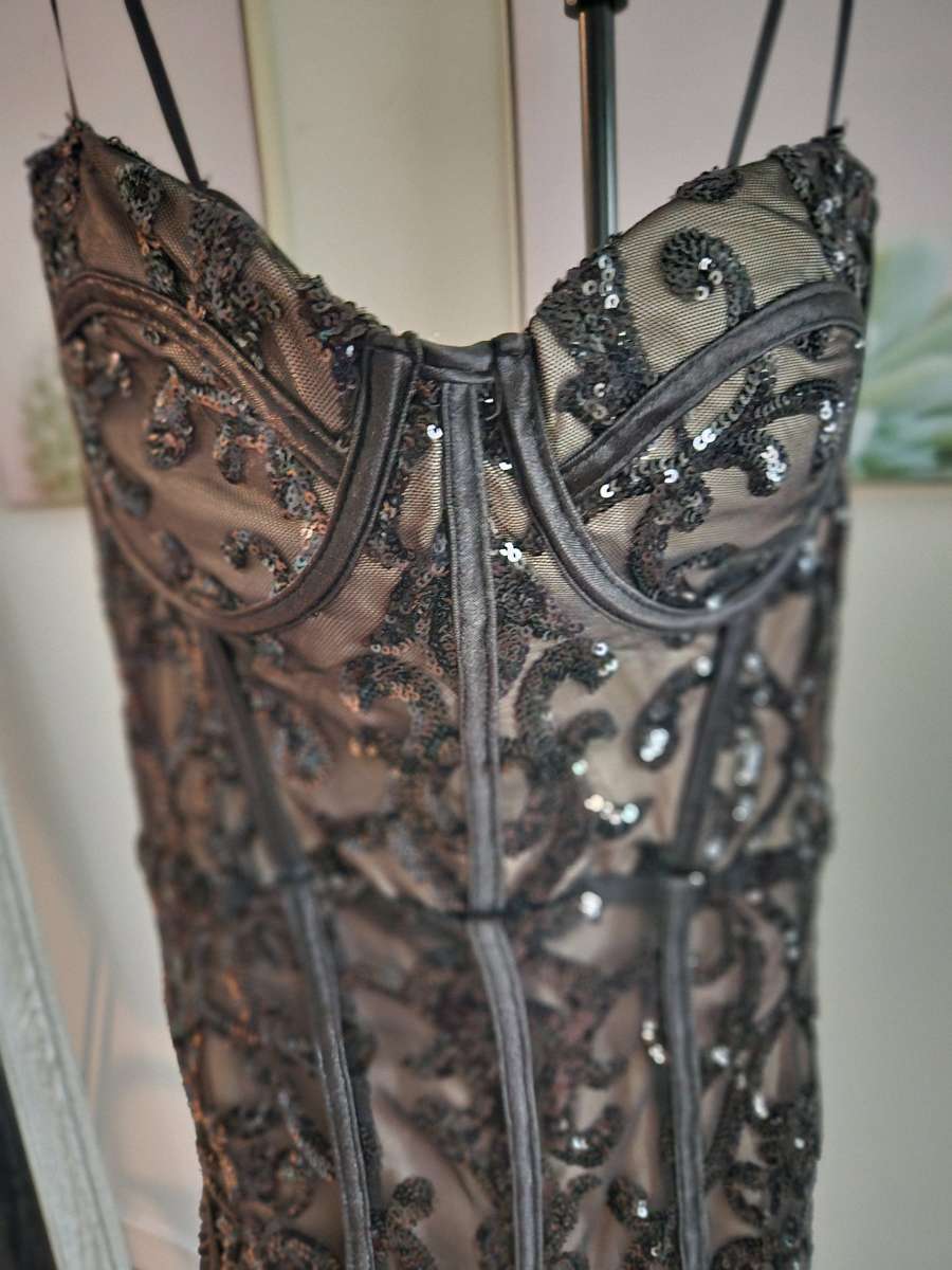 Windsor strapless sequin gown