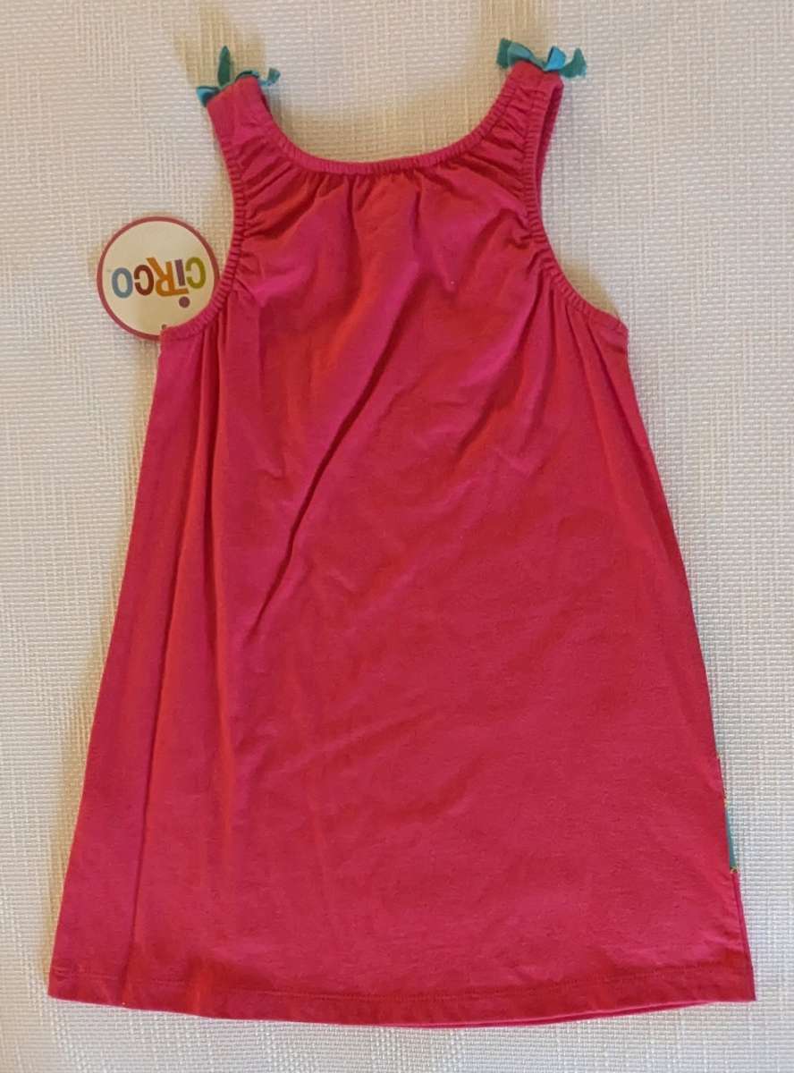 Vibrant Girls Sleeveless Dress With Flower Print