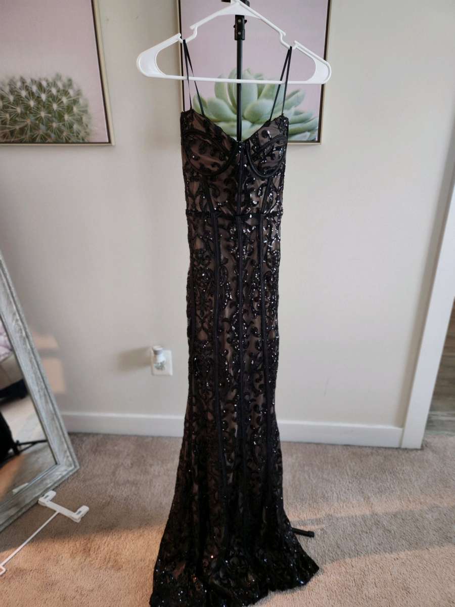 Windsor strapless sequin gown