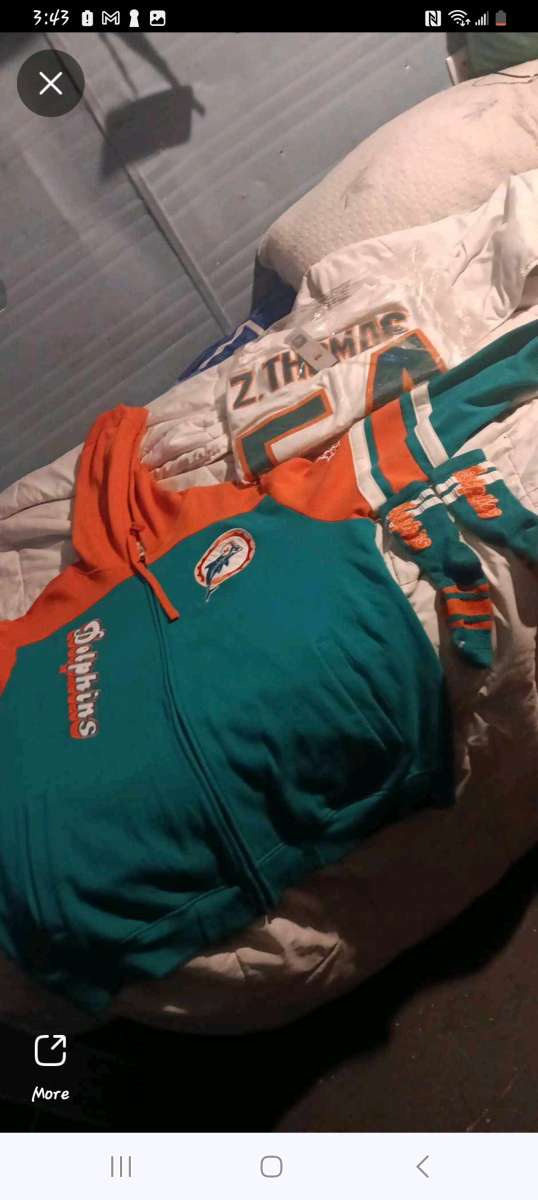 Miami dolphins jersey with Jacket and socks