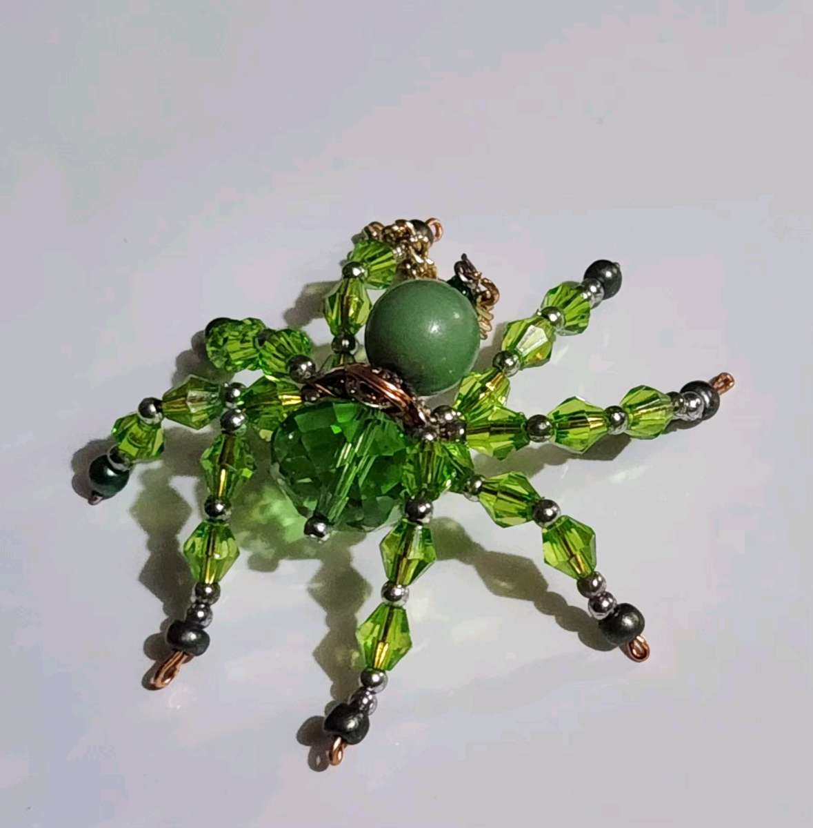 handmade glass beaded spider