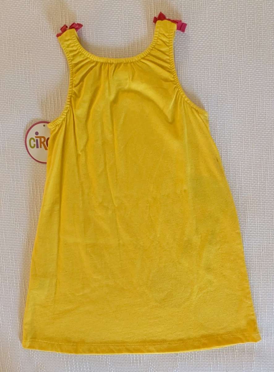 Vibrant Girls Sleeveless Dress With Cherries Print