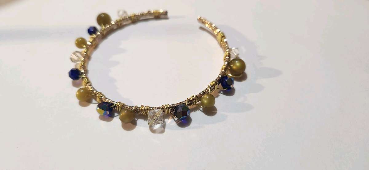 handmade wire wrapped bracelet