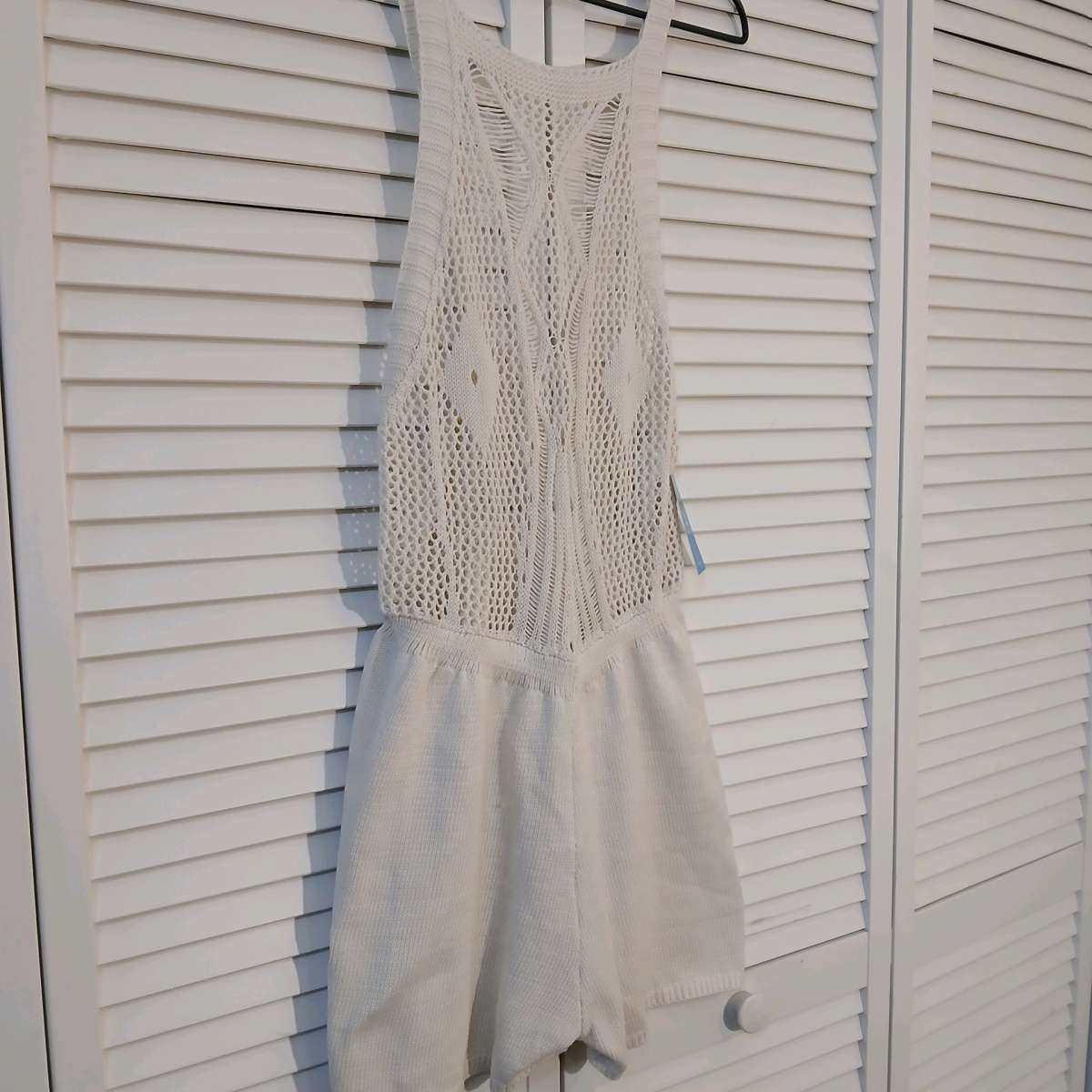 Cupshe Crochet Cover up Romper for Women Size S