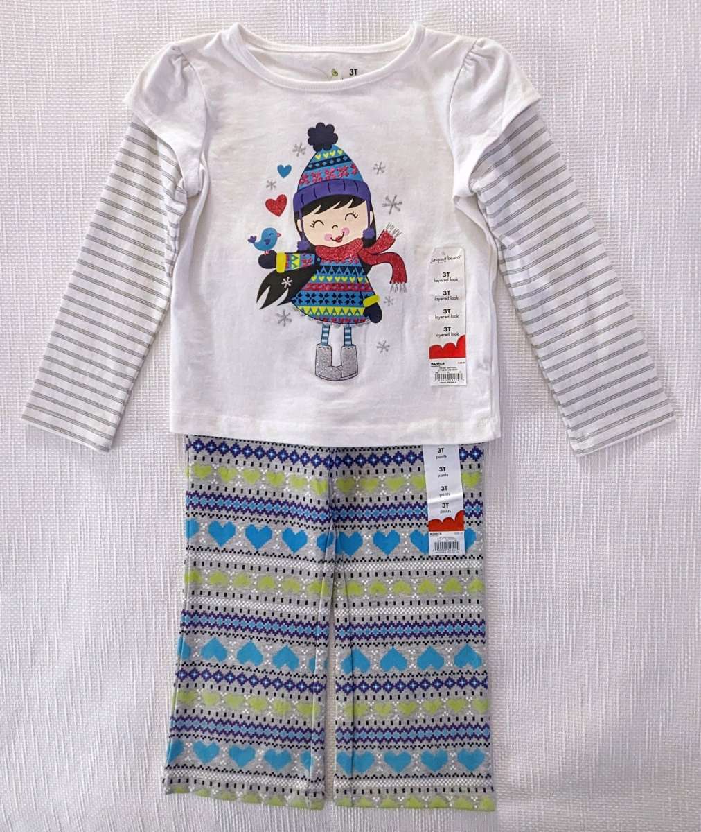 3 pcs Mix and Match Girl Pants Set