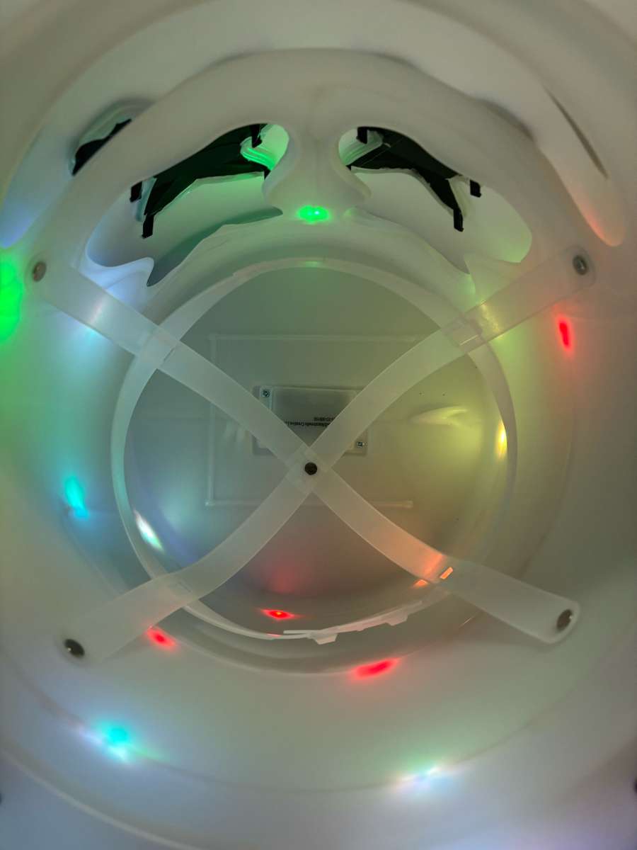 Marshmallow light up helmet costume