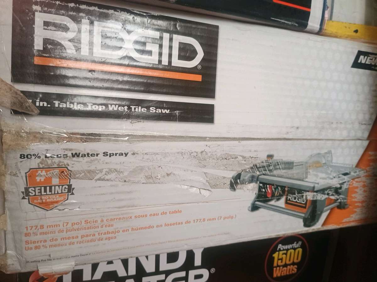 Ridgid Saw Wood Chipper Shredder Wet Table Say