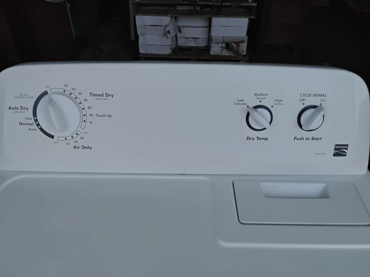 Nice White Sears Kenmore Heavy Duty Electric Dryer Like New