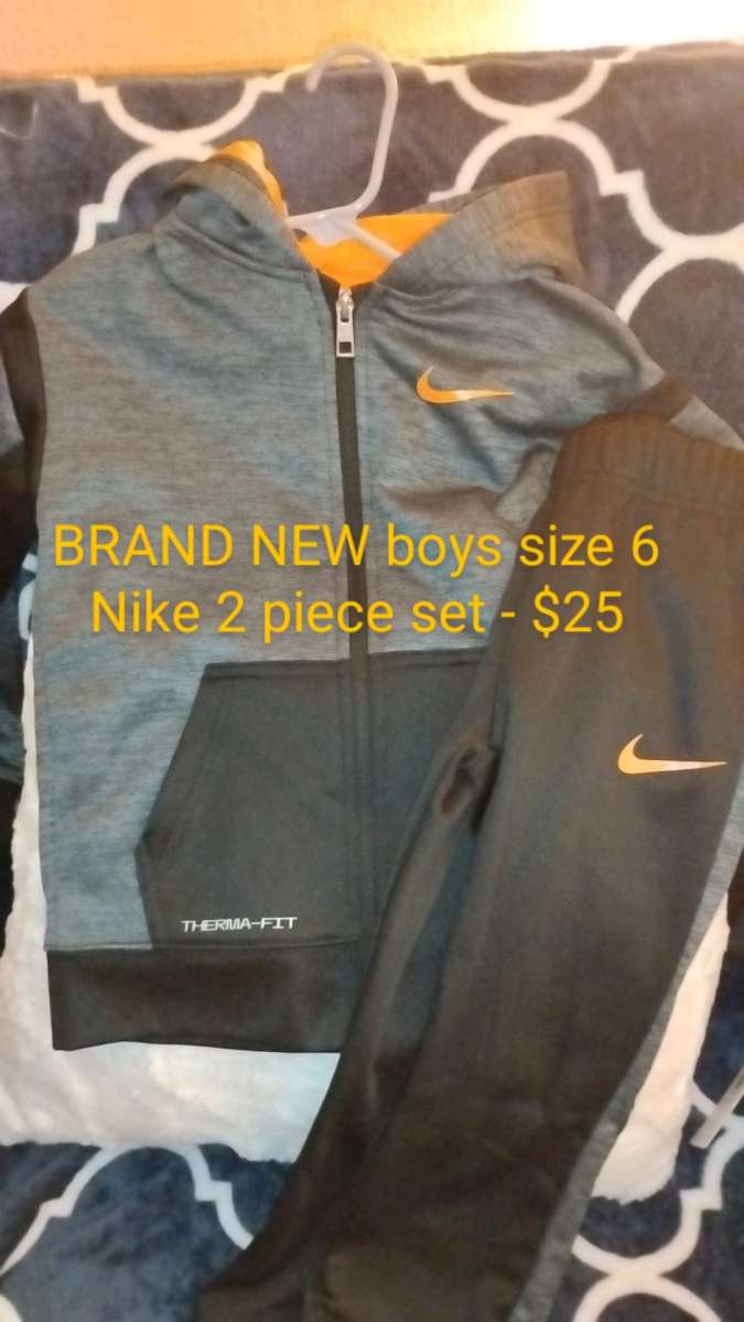 brand new boys Nike under armour and Jordan 2 piece sets