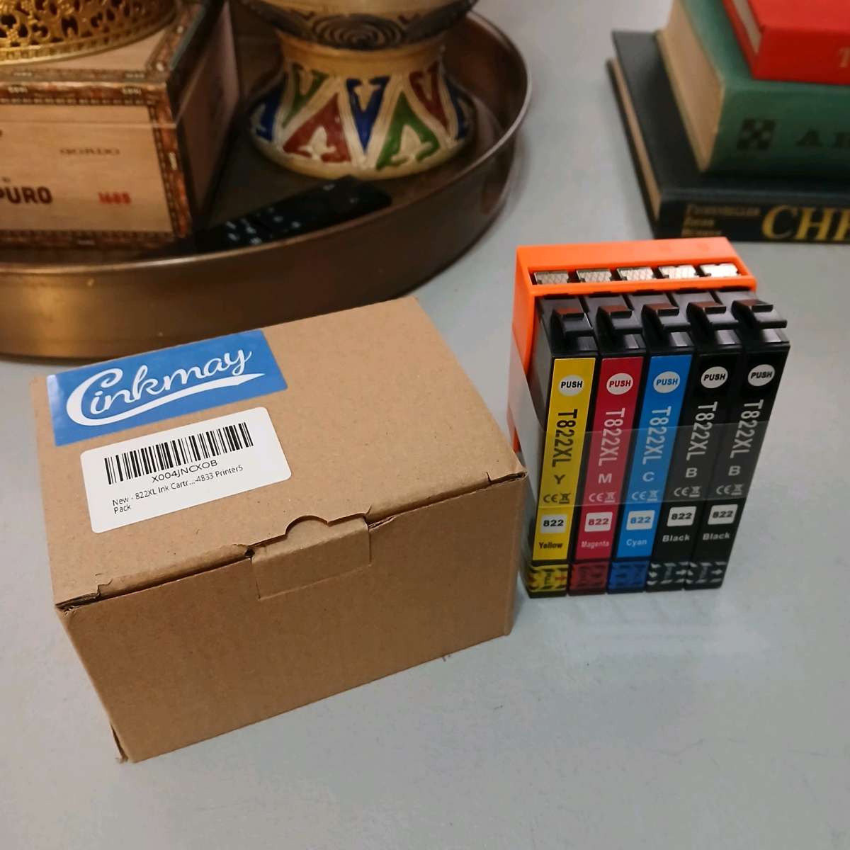 Cinkmay T822XL Ink Cartridge 5 Combo Pack