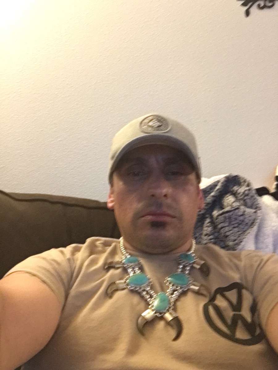 Navajo Native American sterling silver bear claw turquoise n