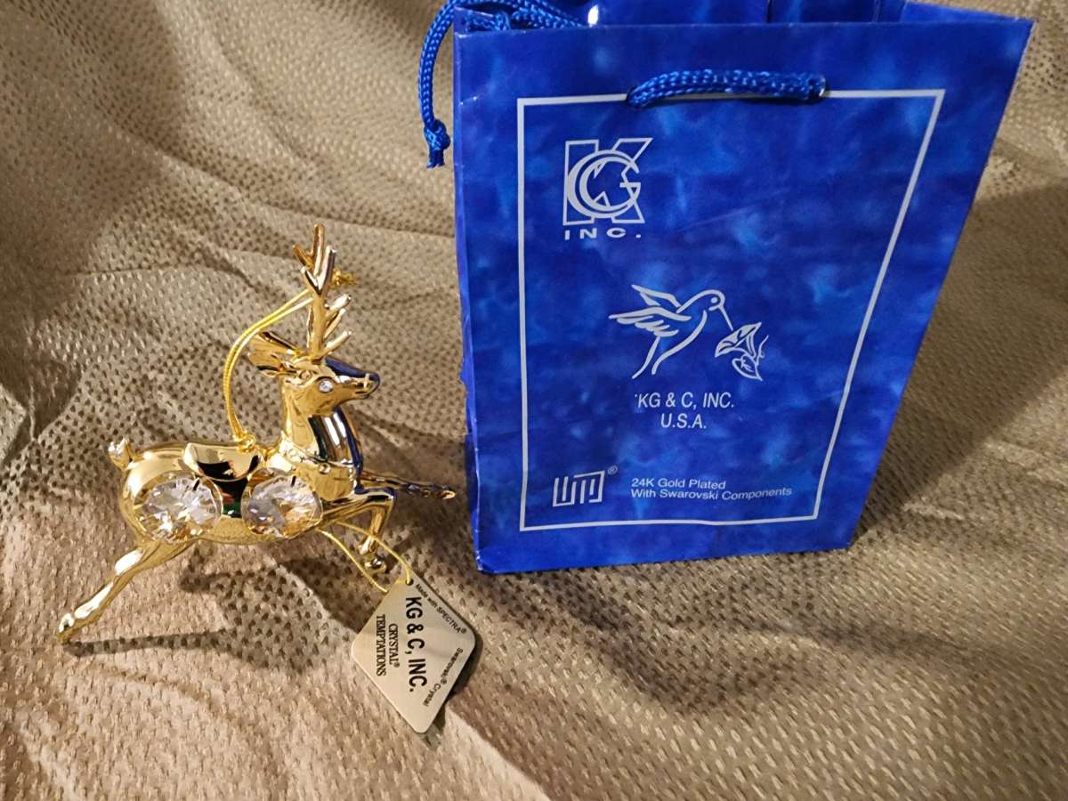 Crystal gold Plated ornaments