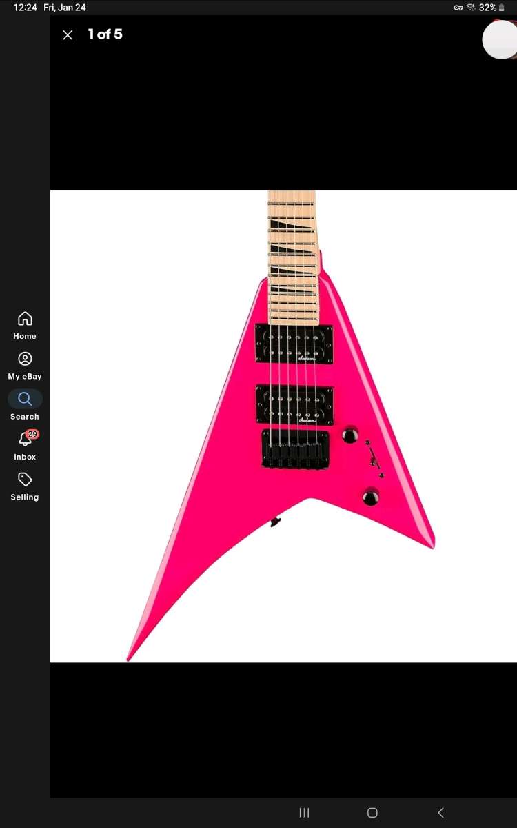 Jackson Electric guitar almost new Barbie Pink