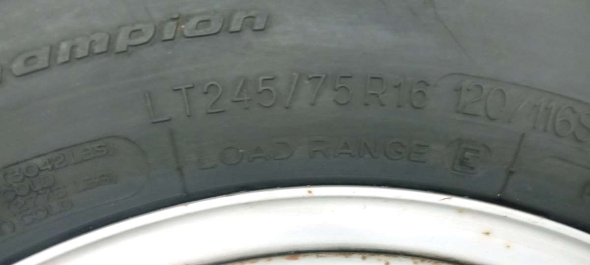 set of the 4 tires 24575R16