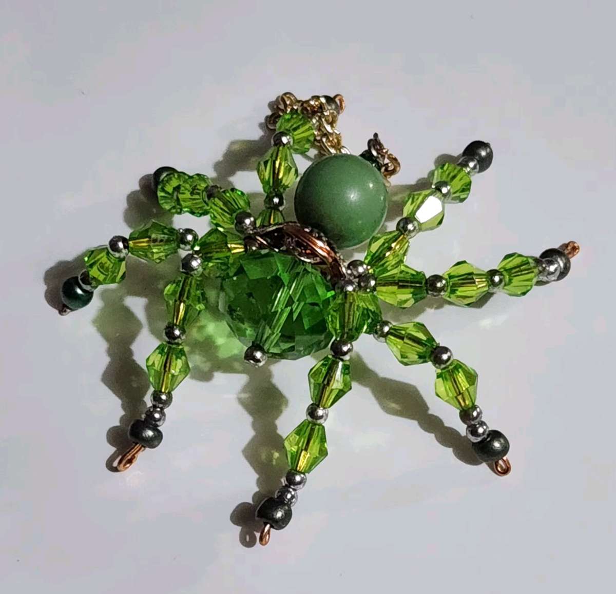 handmade glass beaded spider