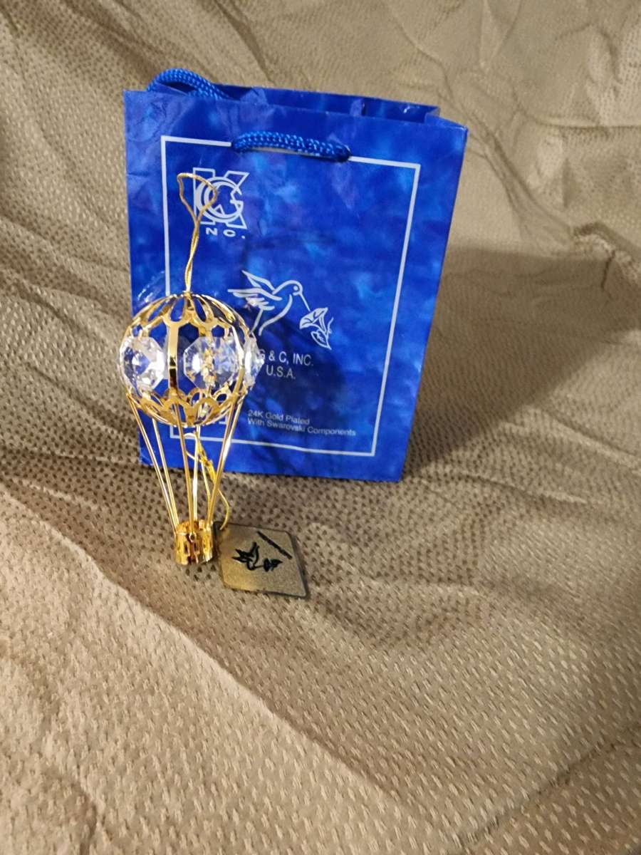 Crystal gold Plated ornaments