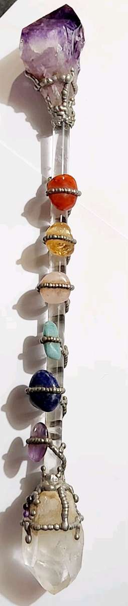 handmade chakra wand healing