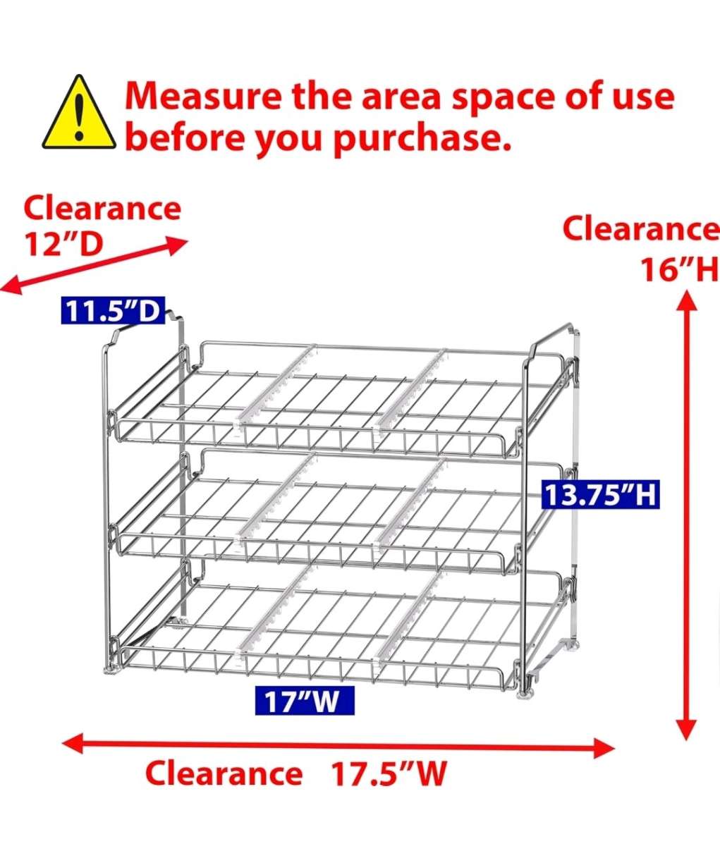 Chrome Stackable Wire Rack