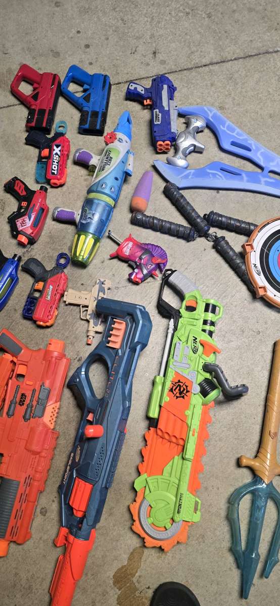 NERF GUNS EVERYTHING YOU SEE FOR 50
