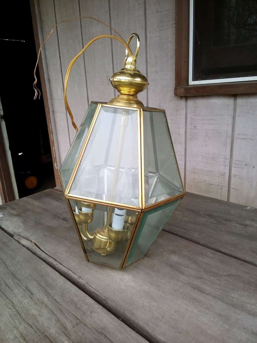 Vintage Brass Hanging Light