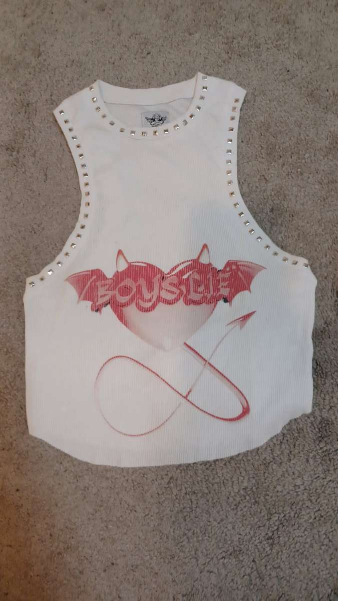 Boys Lie white and red shirt