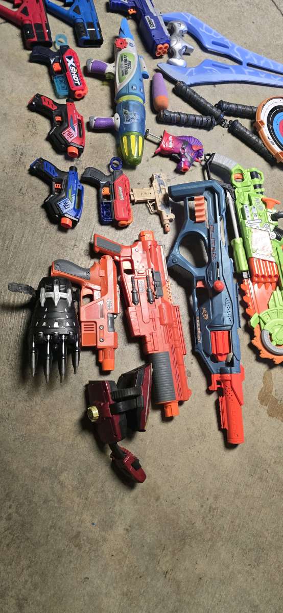 NERF GUNS EVERYTHING YOU SEE FOR 50