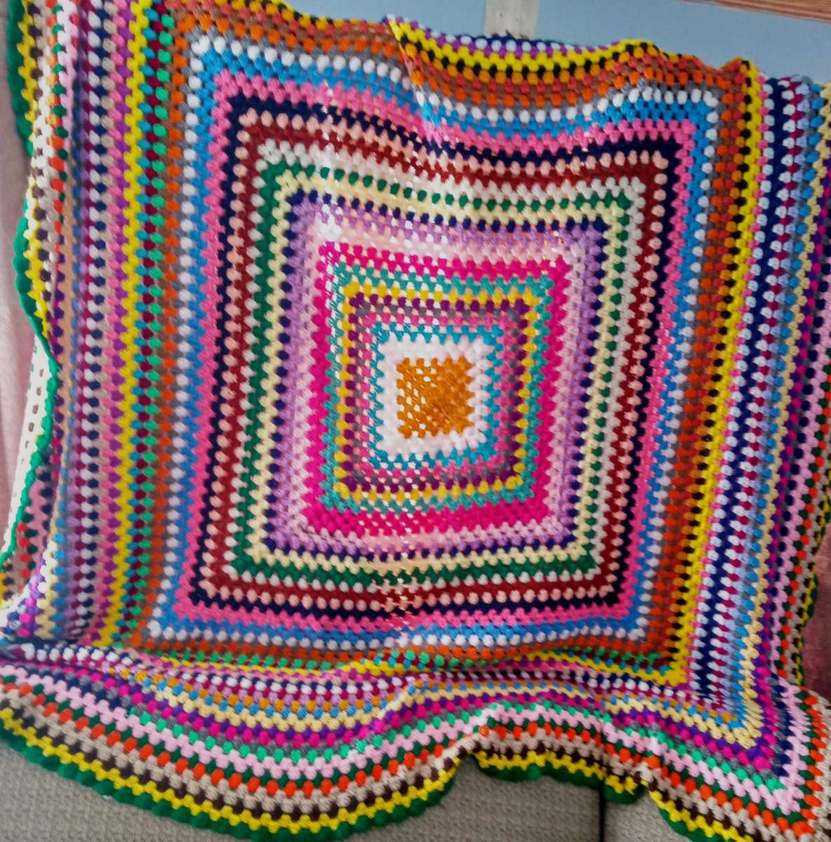 crochet blanket throw