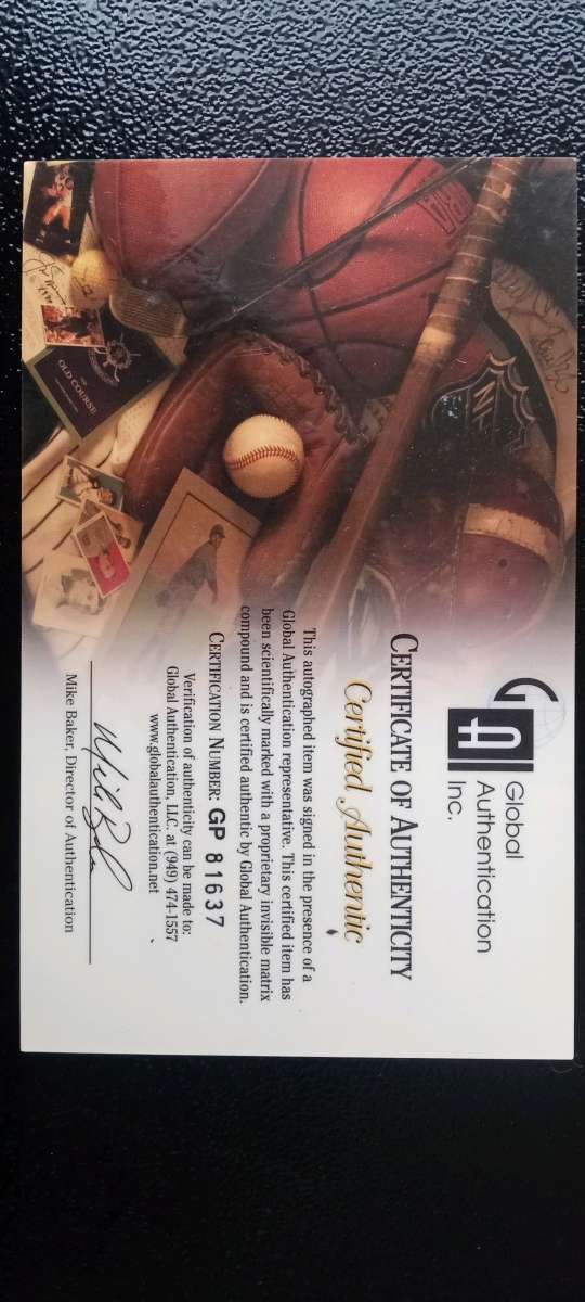 baseball signed by Jose Canseco with coa