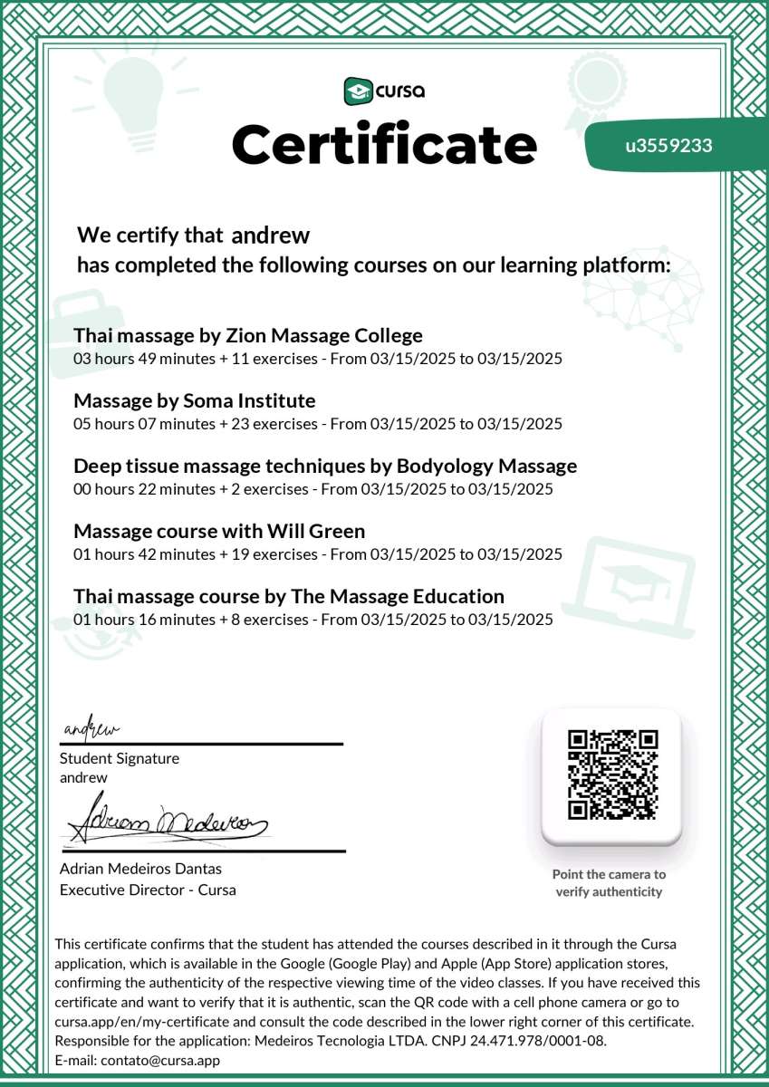 Professional Massage sessions