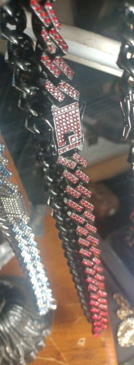 12mm Red n Black Chain