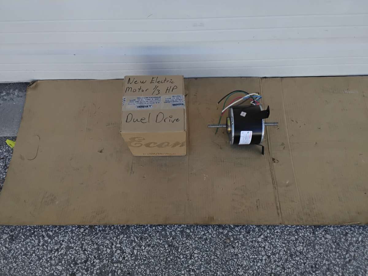 MEBSA IND 12 HP Electric Motor Dual Shaft Brand New