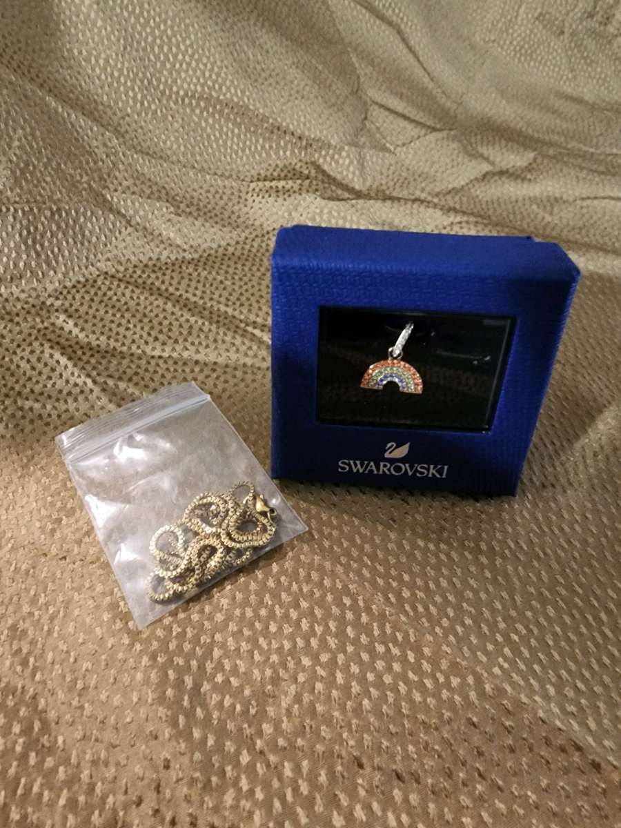 Swarovski crystal rainbow charms