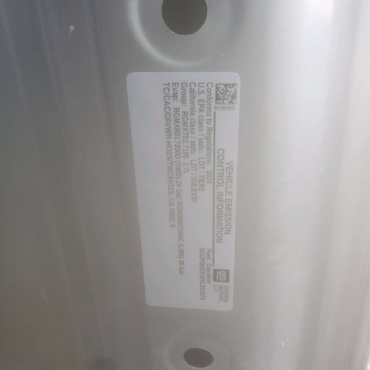 2024 Chevy turbo Max Hood one small dent